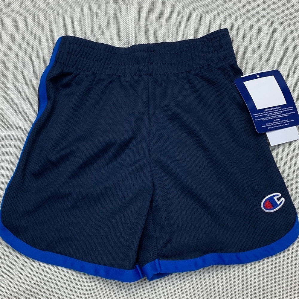 CHAMPION Toddler Boys Contrast Binding "C" Patch Shorts Size 2T